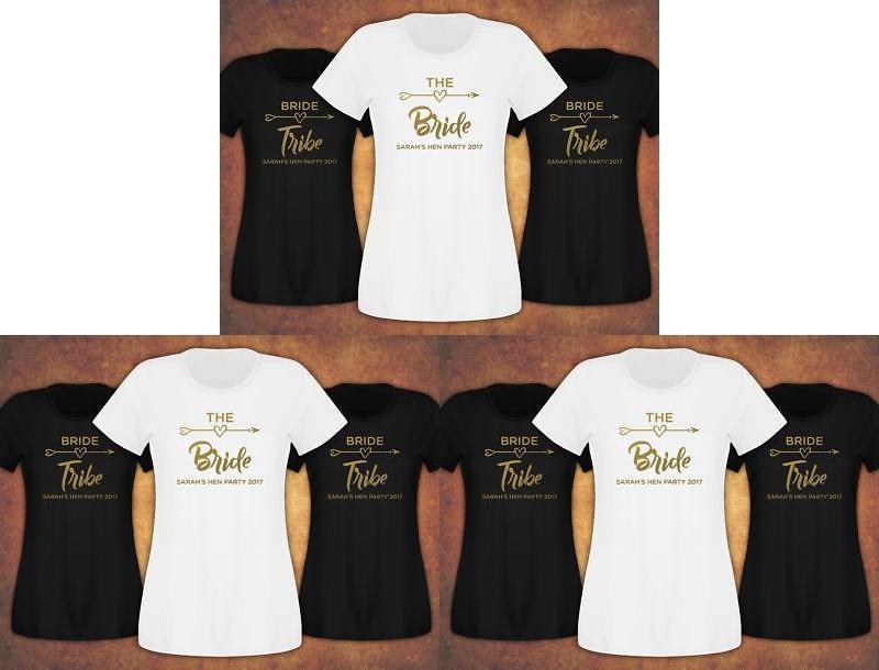 Bride Tribe Letter Print Short Sleeve T Shirt For Women Breathable Fashion Casual Wear