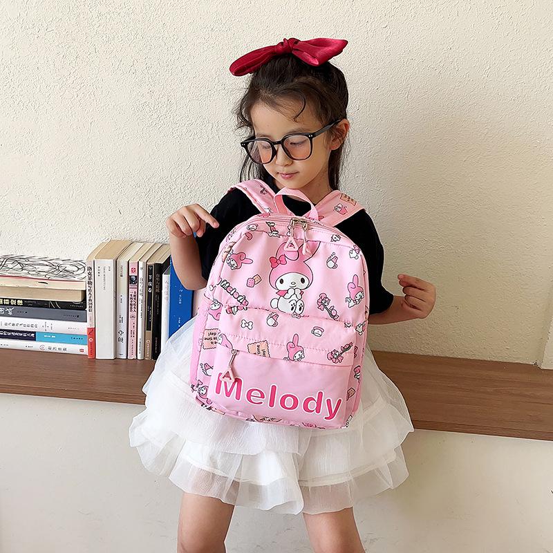 Rucsac ușor pentru fete drăguțe Kuromi pentru elevii de grădiniță și școală elementară