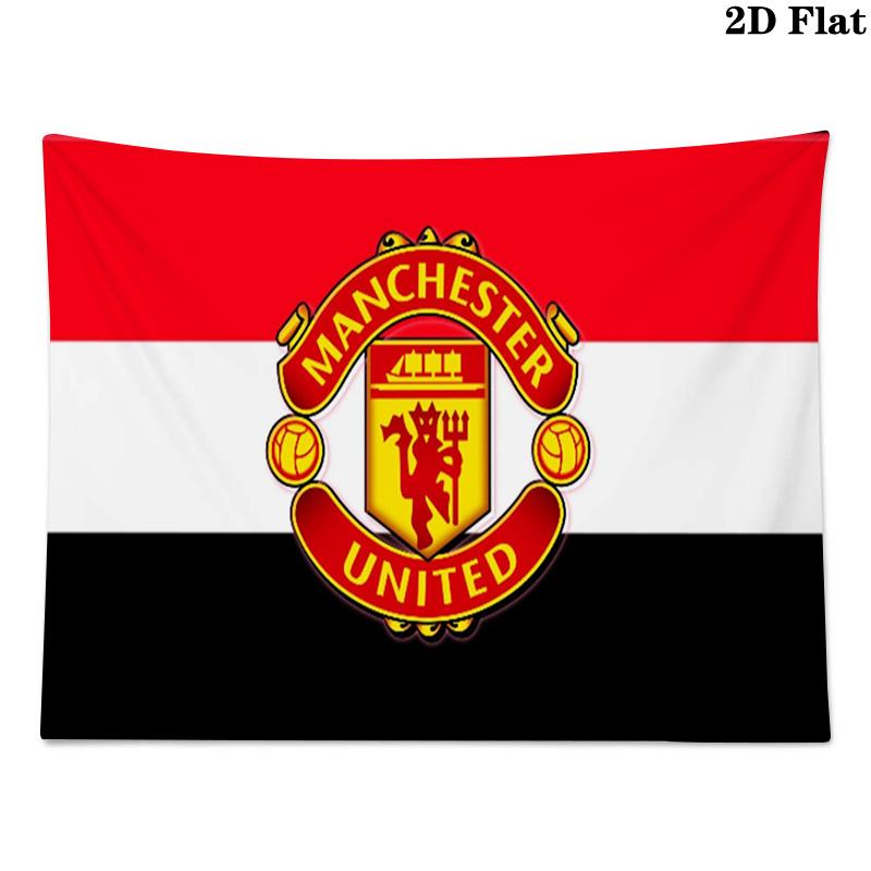 Manchester United Wall Tapestry Aesthetic Wall Hanging Printed Fabric Blanket Decorative Tapestries for Bedroom Living Room Home Decor