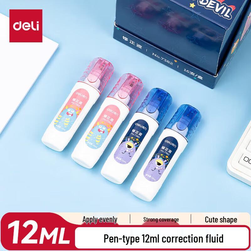 Deli 12ml Pen-Type Correction Fluid