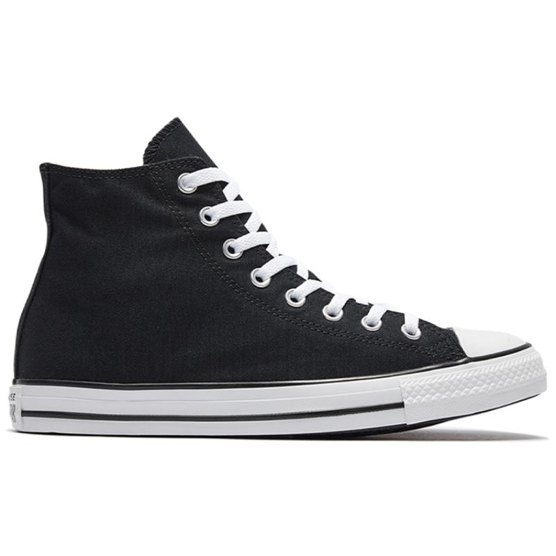 Converse Chuck Taylor All Star Hi Comfortable & Stylish High Top Espadrilles Unisex Black & White