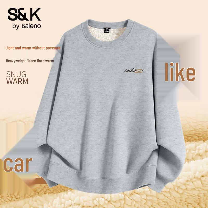Baleno S&K Men's Thickened Casual Long Sleeve Sweatshirt
