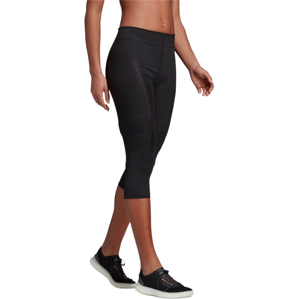 Adidas Comfortable Fashionable Breathable Moisture-Wicking Soft Skin-Friendly Slim Fit Training Seven-Point Sports Shorts Women Shorts Black DT9298