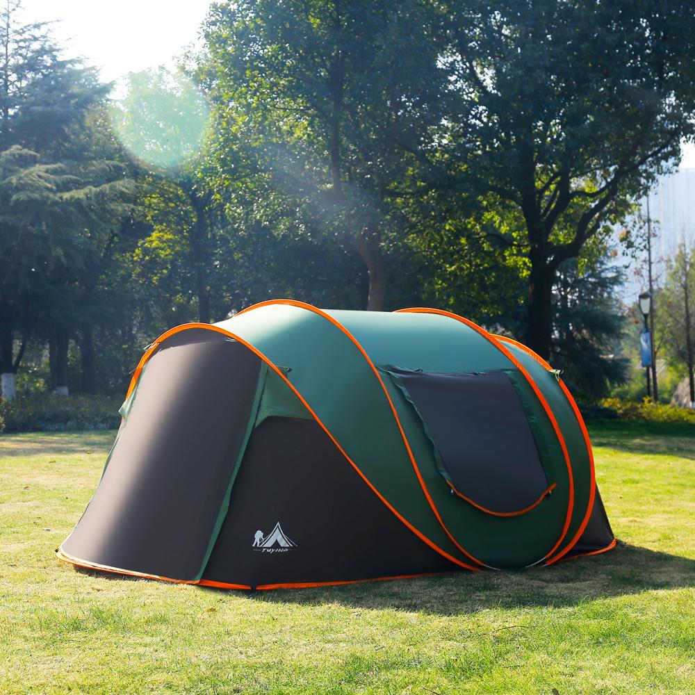 Automatic Pop-Up Tent for 3-4 People - Portable, Foldable, Ideal for Beach or Camping