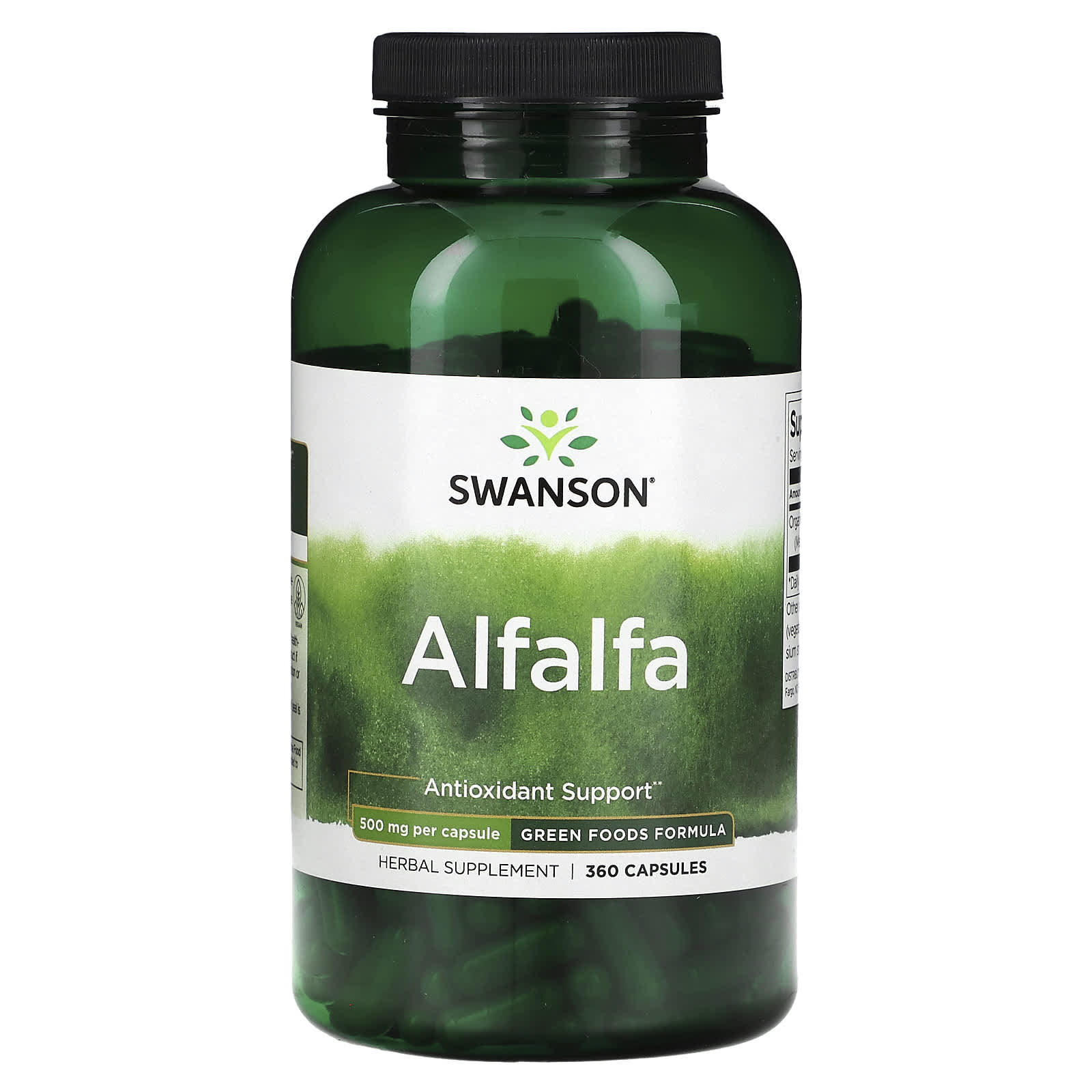 

Alfalfa, 500Mg, 360 Capsules
