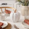 Autumn Harvest Table Centerpieces Ceramic Pumpkin Fall Centerpiece, Realistic Fake Figurine Modern Room Ornaments for Halloween Thanksgiving, Kitchen