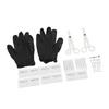 42pcs Body Piercing Kit Stainless Steel Different Shapes Needles Piercing Clamps for Ears Navel Tongue