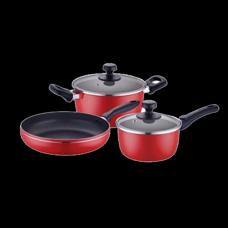 Supor Chinese Red Non-stick Cookware Set