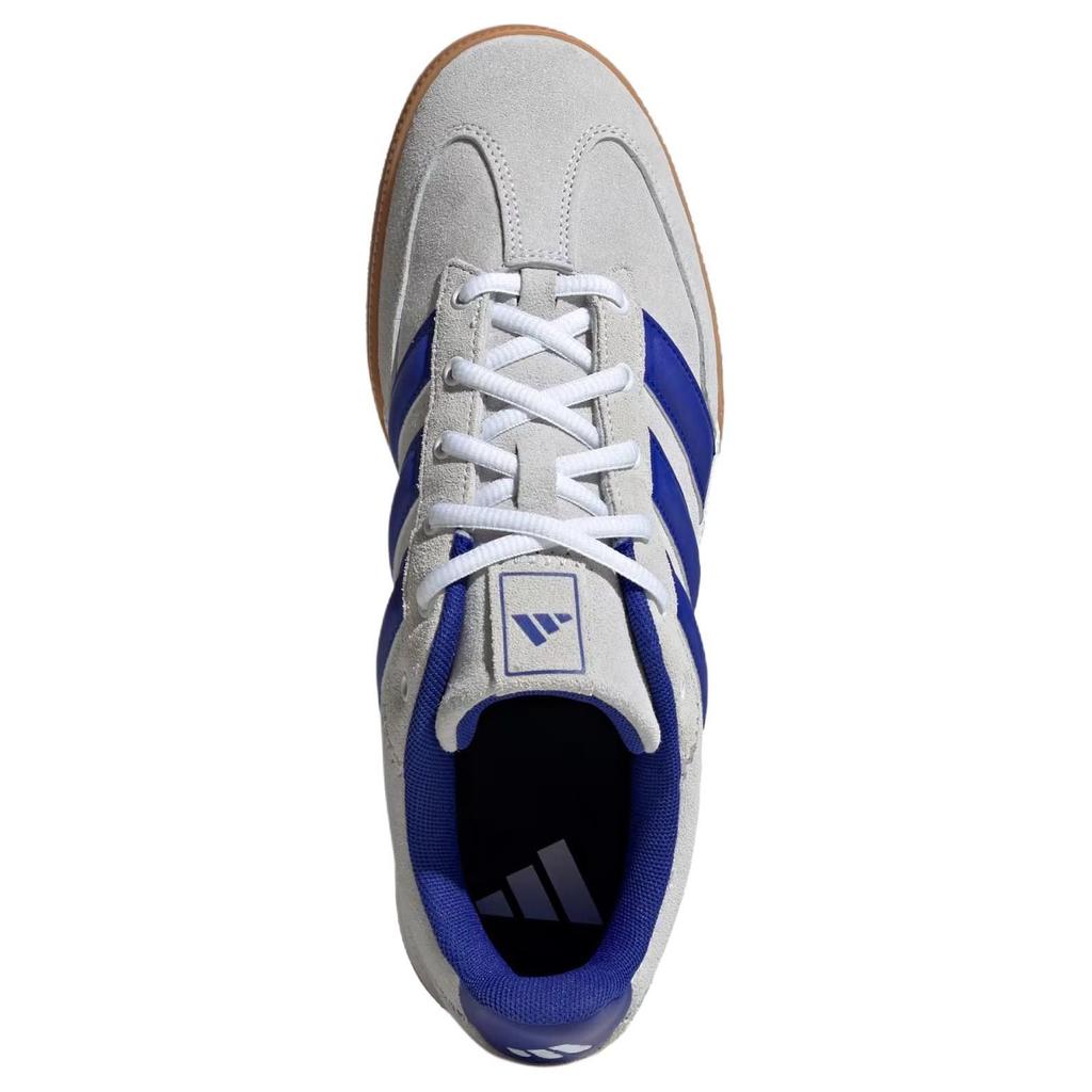 Adidas Spezialist Indoor Grau Lucid Blau Gummi Herren Sneaker Wolkenweiß Grau-Zwei JS0240