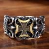 New In Punk Large Cross Ring Adjustable Size Men's Personalized Design Jewelry Street Retro Gothic Trend Jewelry Accessories
