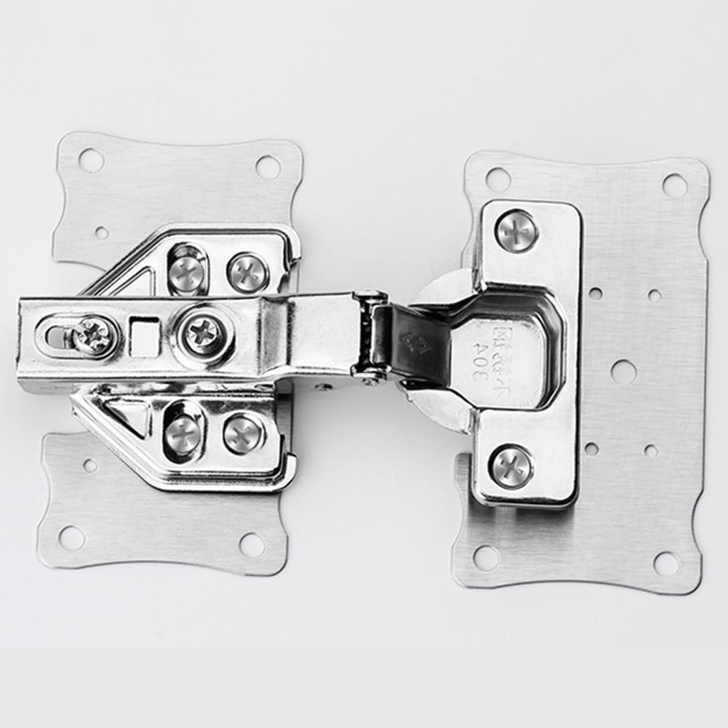 Silberne Scharnier-Reparaturplatte aus Edelstahl, dick, 1 mm, 90 x 50 mm