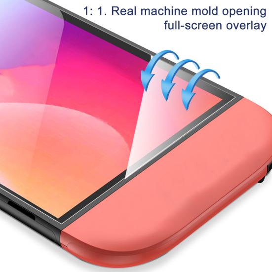 Screen Protector for Nintendo Switch 2 Clear Anti-Scratch Touch Sensitive Bubble-Free Game Console Tempered Glass Screen Protective Film with