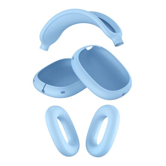 Kopfhörerhülle für AirPods Max Vollständige Schutzhülle Weiche Silikonhülle Kratzfest & Schweißbeständig Präzise Aussparungen Ohrpolster Kopfbügel Schutz