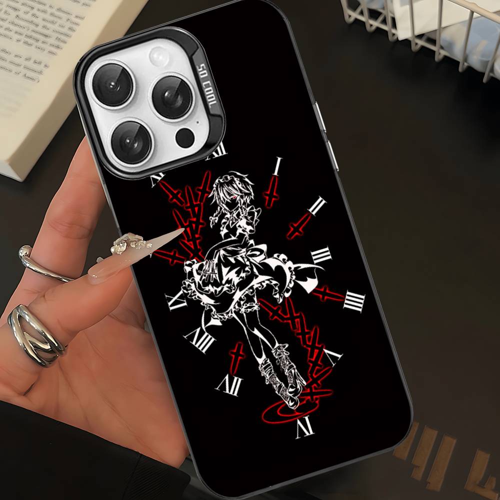 Classic Game Touhou Project Phone Case For IPhone 17 16 15 14 11 12 13 Pro Max Plus Pro Colored Silver Cover