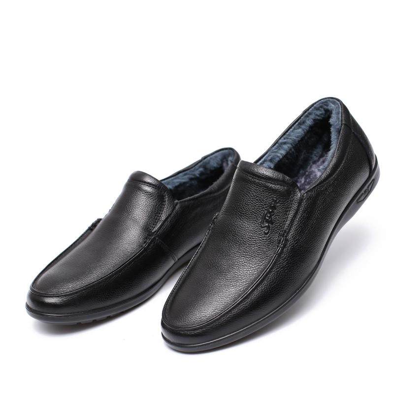 New Designer Cow Leather Loafers for Men Fashion Soft-soled Men's Driving Shoes Autumn Winter Solid Color Casual Shoes Male