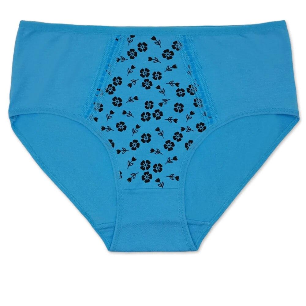 Damenunterwäsche, hohe Taille, Baumwolle, Übergröße, Damenhöschen, Slips, Schlüpfer, 6 Stück/Set