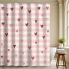 A Bathroom Shower Curtain, Perfect for Celebrating Wedding Anniversaries And Valentine'S Day, Includes 12 Hooks, Measuring 70.