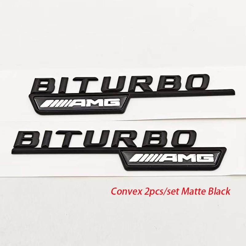 3D ABS Chrom Černý Stylingové Logo Auta Turbo AMG Znak Boční Odznak na Blatník Pro Mercedes Benz Třída AMG Samolepka Příslušenství  z15