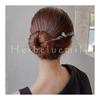 Herbeluemily Hair Stick, Simple Metallic Chic Design, Gunmetal + Silver, Approx. 17cm Length, for Kimono, Yukata, Formal, Casual, Parties, Gifts
