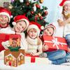 Man Gingerbread House Pattern Paper Money Box Christmas Theme Party Decor Props