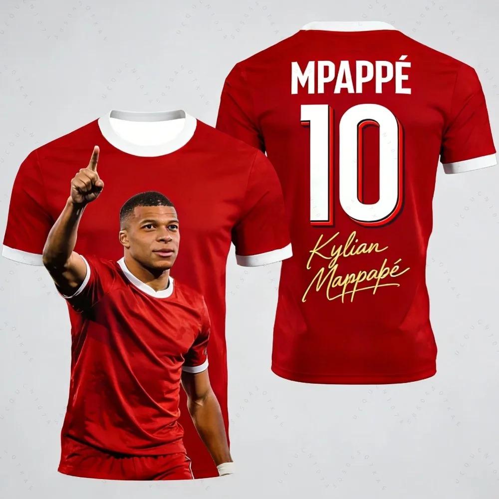 3D Print Mbappé Sport Quick-dry Breatha Men Woman Football jerseyTshirt Outdoor Team Club Fan Training Parent-child Clothing Top