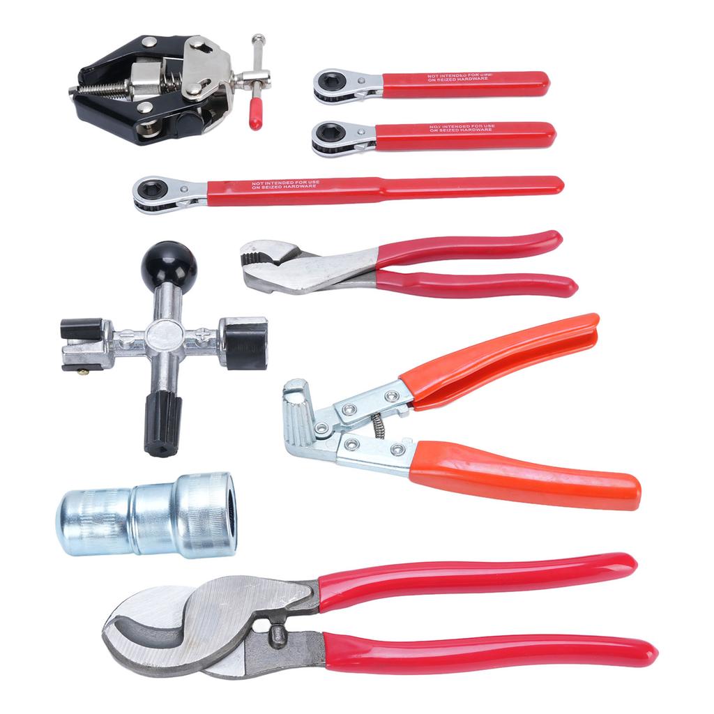 9pcs Battery Service Tool Kit Multifunction Battery Terminal Spreader Puller Plier for Most Battery