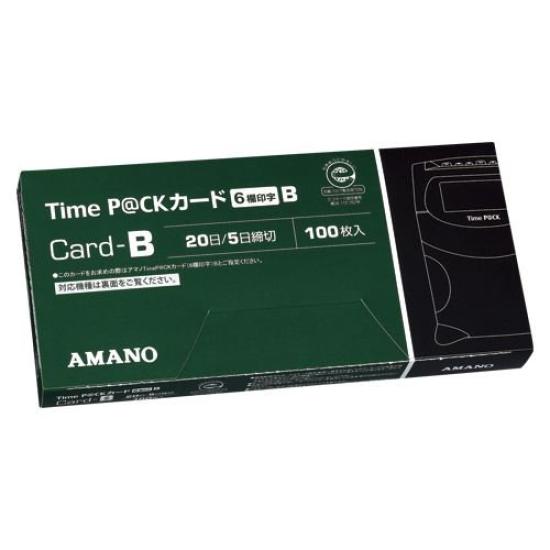 

Amano Time Card B для Time Pack 6 колонок Зеленая TIME Card 00069474 купить 3 коробки P@CK B(6) [Массовый набор]