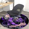 1pc My Hero Academia Shoto Todoroki Round Carpet - Anime Cartoon Design Chair Mat, Non-Slip Rug for Office, Home Decor, Living Room