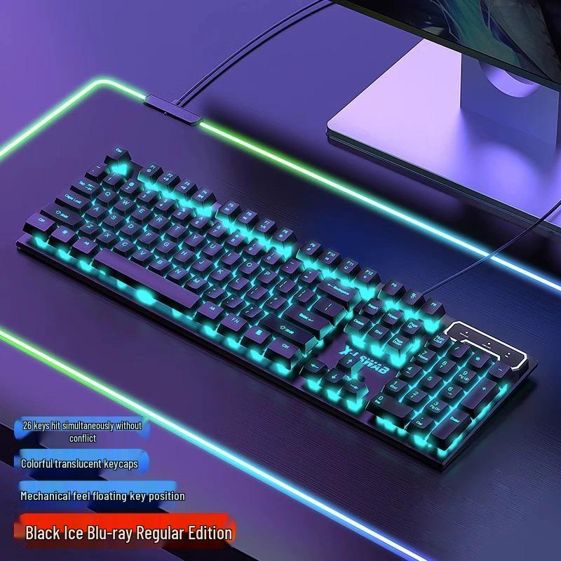 

Punk-Style Wired Keyboard & Mouse Set for Gaming and Office