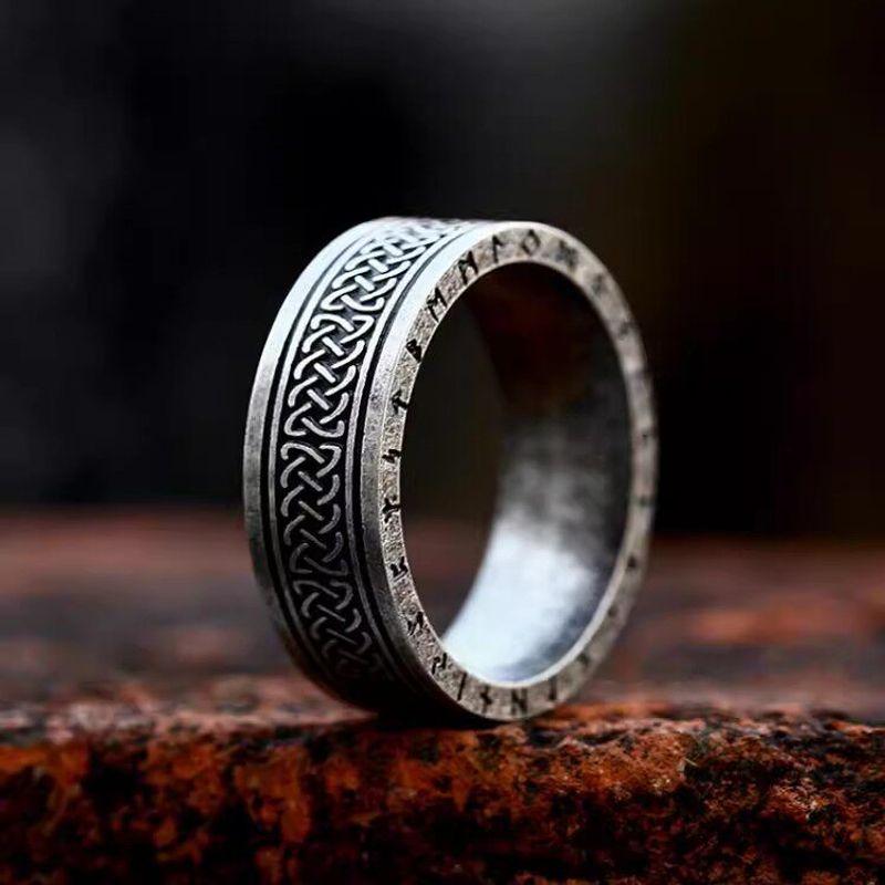 

Rock Punk Fashion Single Personalized Retro Fashion Brand Fashion Wind Ring Men Fancy Cross Ring 65. Celtic Knot Us Size 13 (Around 110kg Belt)