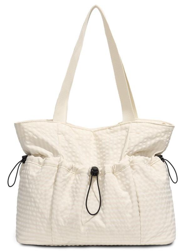 Fashion Plaid Tote Bag With Nylon Material For Casual Daily Use Womens Street Style