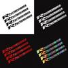 4Pcs R Performance Car Wheels Reflective Stickers Auto Rim Wheel Hub Body Racing Style Vinyl Film Decals Car Tuning Accessories