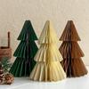 Creative Honeycomb Folding Christmas Tree Tabletop Ornament