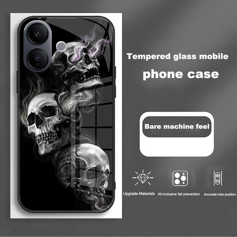 Schutzhülle aus robustem, gehärtetem Glas für VIVO V60, V50 Lite, V60E und V50E – inklusive Kameraschutz für VIVO T4R und T4 Pro