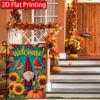 Autumn Cute Dwarf Pumpkin Sunflower Garden Flag 3 (1) Outdoor Garden Flag Double-Sided Home Decoration Courtyard Decoration Outdoor Decoration Lawn D