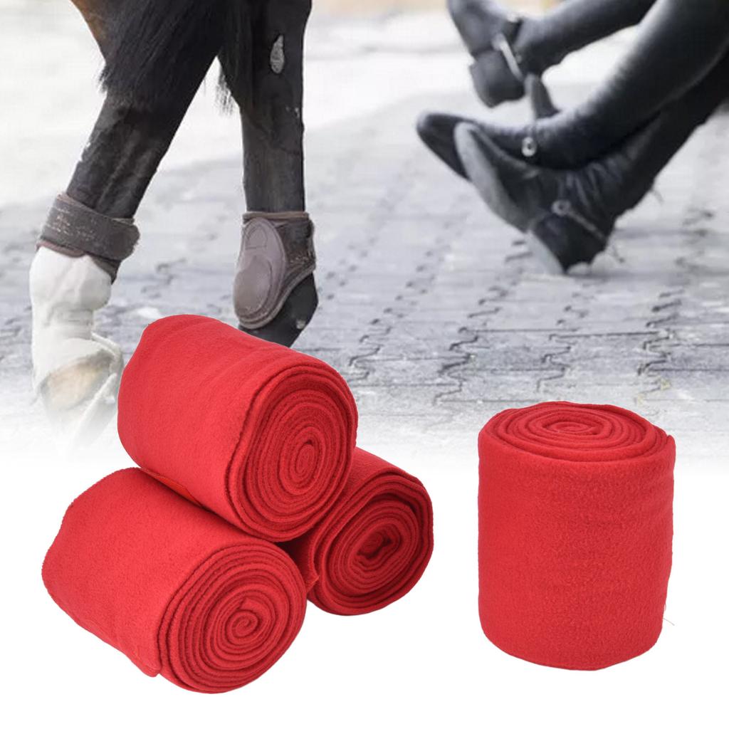4Pcs Horse Leg Warp Self Adhesive Breathable Wear Resistant Animal Leg Bandage for Cows Horses