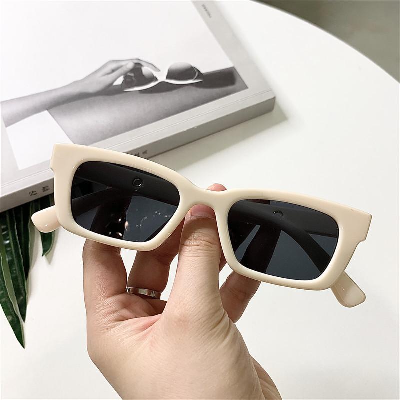 New Fashion Vintage Rectangle Sunglasses Brand Designer Retro Points Sun Glasses Female Lady Eyeglass Cat Eye Driver Goggles