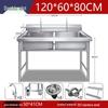 304 Stainless Steel Double Bowl Kitchen Sink