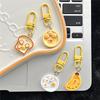 1Pcs/4Pcs Keychain Decoration Woman Keychain Gift Resin Keychain Purse Cute Breakfast Keychain Hang On Backpack