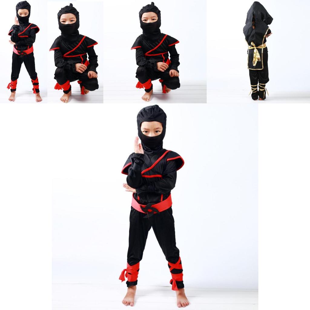 Bequemes Und Atmungsaktives Jungen Kinder Ninja Assassinen Kostüm Mit Verstellbaren Eigenschaften