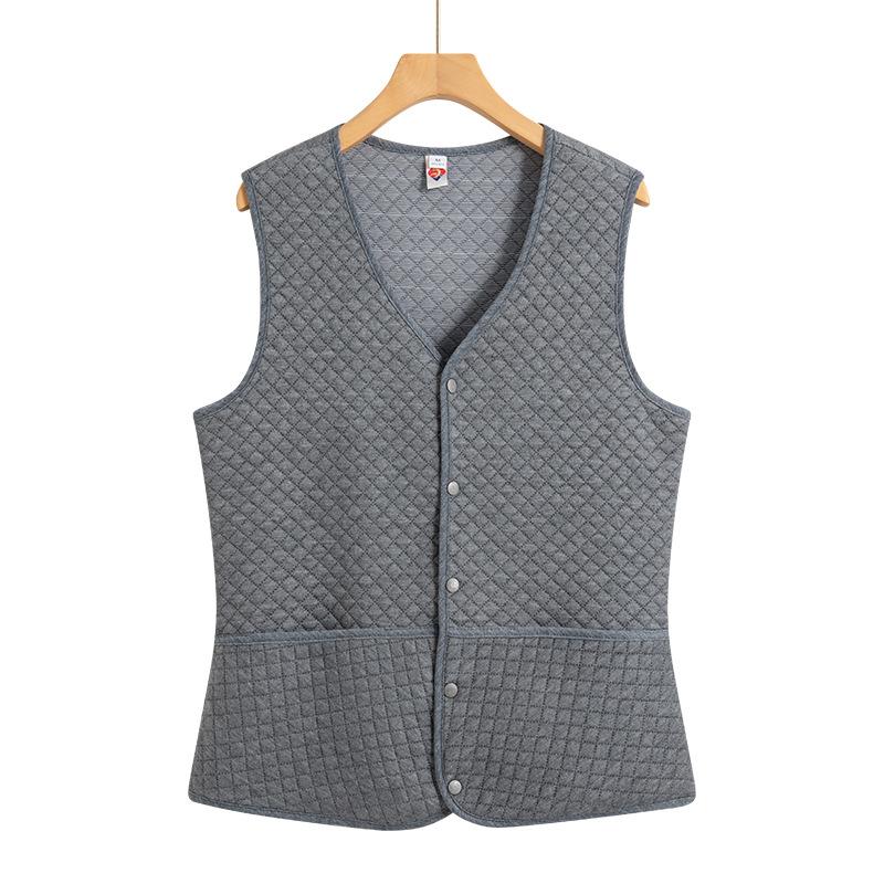 

New women s vest spring and autumn air-conditioned room colored cotton home women s pocket vest vest 4xl (within 75 kg)