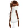 Disney Frozen Princess Anna Cosplay Wig With Double Braid And Bangs For Costume Parties