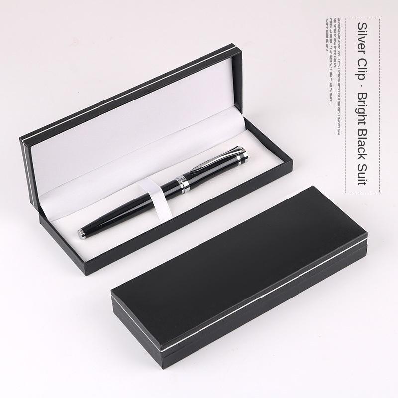 Svart Presentask Metallpenna Gelpenna Kulspetspenna Signaturpenna Presentask Herrars Affärsgåva