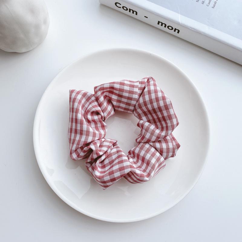 Korean Style Spring/Summer Floral Intestine Hair Scrunchie for Women – Elegant Ponytail Tie and Mori Girl Accessory.