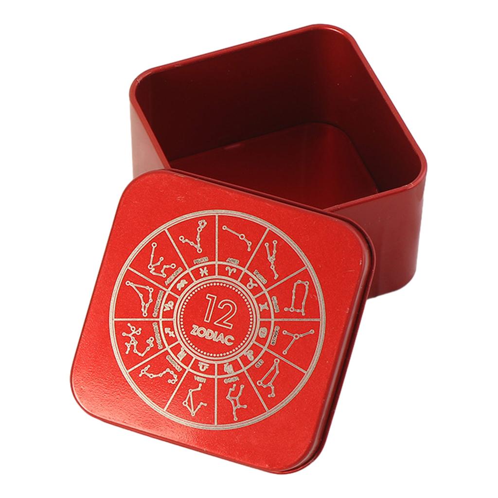 Iron Tarot Card Storage Case Portable Tarot Cards Box Astrologys Divination Storage Case Portable Playing Card Container