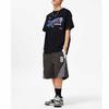 Li Ning Badfive Seven Cities Collaboration Fog City Trend Letter Print Loose Sports Short Sleeve T-Shirt Unisex T-Shirts Black AHST875-2