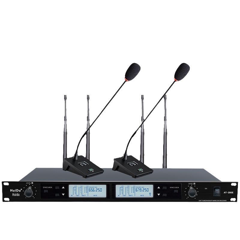 HuiDu AT-200S Dual Wireless Long-Range Microphone System