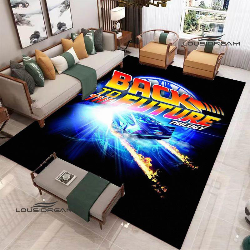 Movie Back To The Future printed carpet Living room bedroom non-slip carpets Yoga mat Outdoor carpet kawaii rug birthday gift