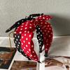 Bow Knot Women's Wide Headband Cross Hair Hoop Headwear Retro Polka Dot Hairband  Hair Accessories
