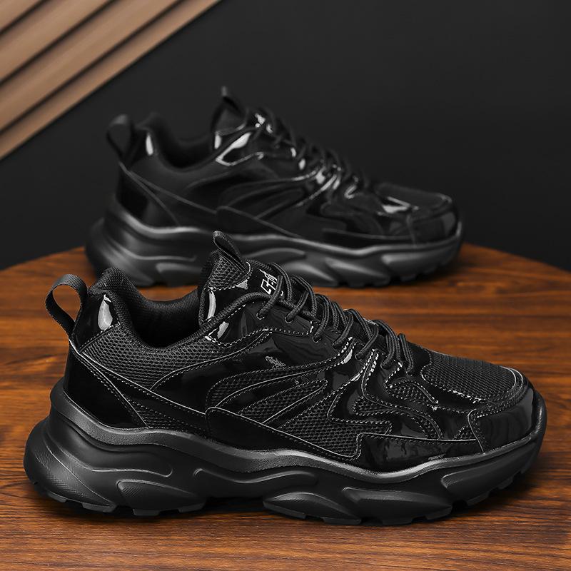 Fashion outdoor lightweight small platform dad shoes men's new autumn heightening, lightweight and breathable sports shoes
